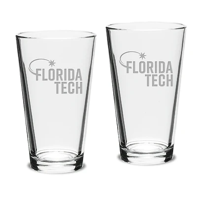 Florida Tech Panthers 16oz. 2-Piece Classic Pub Glass Set