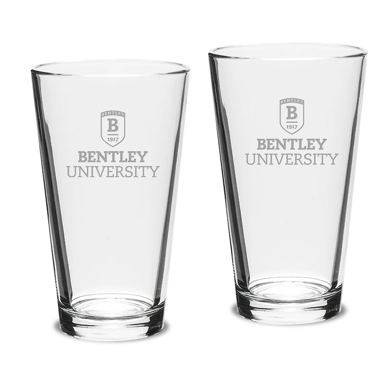 Bentley Falcons 16oz. 2-Piece Classic Pub Glass Set