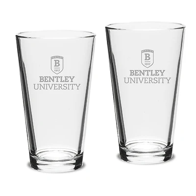 Bentley Falcons 16oz. 2-Piece Classic Pub Glass Set