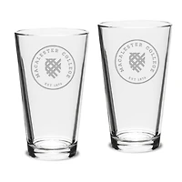 Macalester Scots 16oz. 2-Piece Classic Pub Glass Set