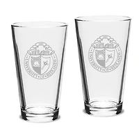 University of Redlands Bulldogs 16oz. 2-Piece Classic Pub Glass Set