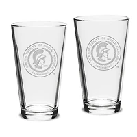UNCG Spartans 16oz. 2-Piece Classic Pub Glass Set