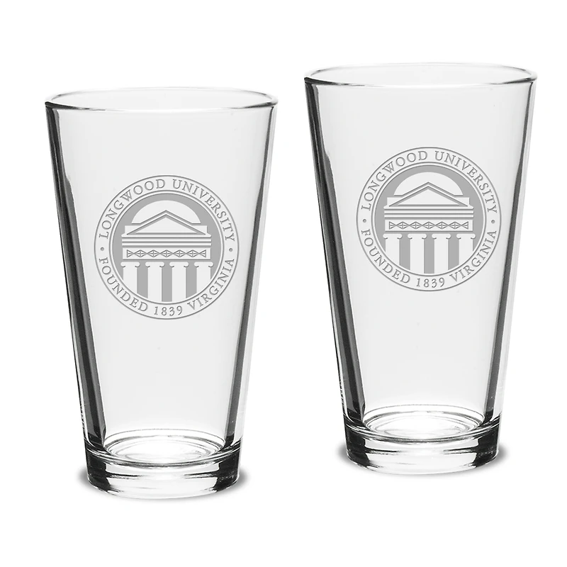 Longwood Lancers 16oz. 2-Piece Classic Pub Glass Set