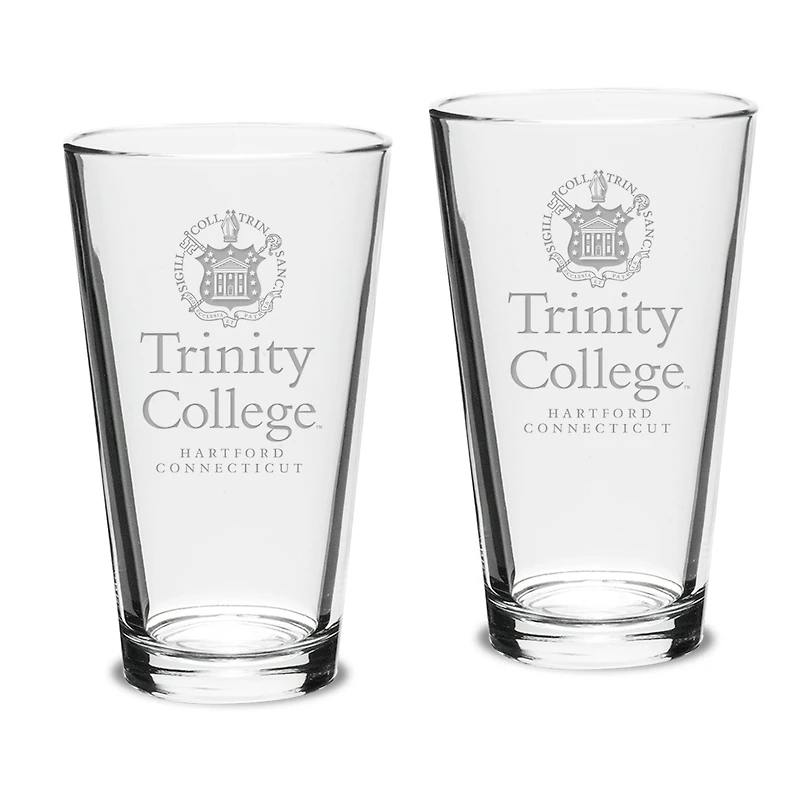 Trinity Bantams 16oz. 2-Piece Classic Pub Glass Set