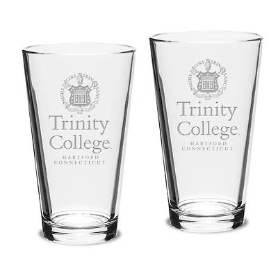 Trinity Bantams 16oz. 2-Piece Classic Pub Glass Set