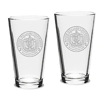 Roger Williams University 16oz. 2-Piece Classic Pub Glass Set