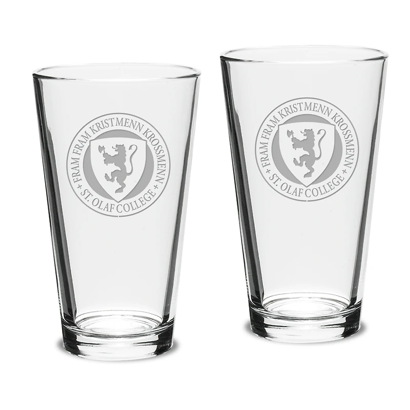 St. Olaf Oles 16oz. 2-Piece Classic Pub Glass Set