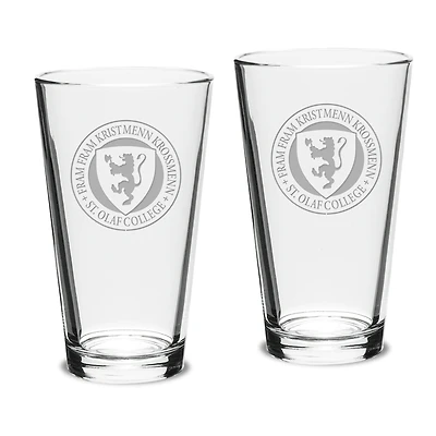 St. Olaf Oles 16oz. 2-Piece Classic Pub Glass Set