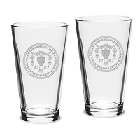 Washington College Shoremen 16oz. 2-Piece Classic Pub Glass Set