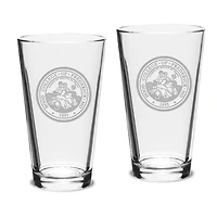 Hood Blazers 16oz. 2-Piece Classic Pub Glass Set