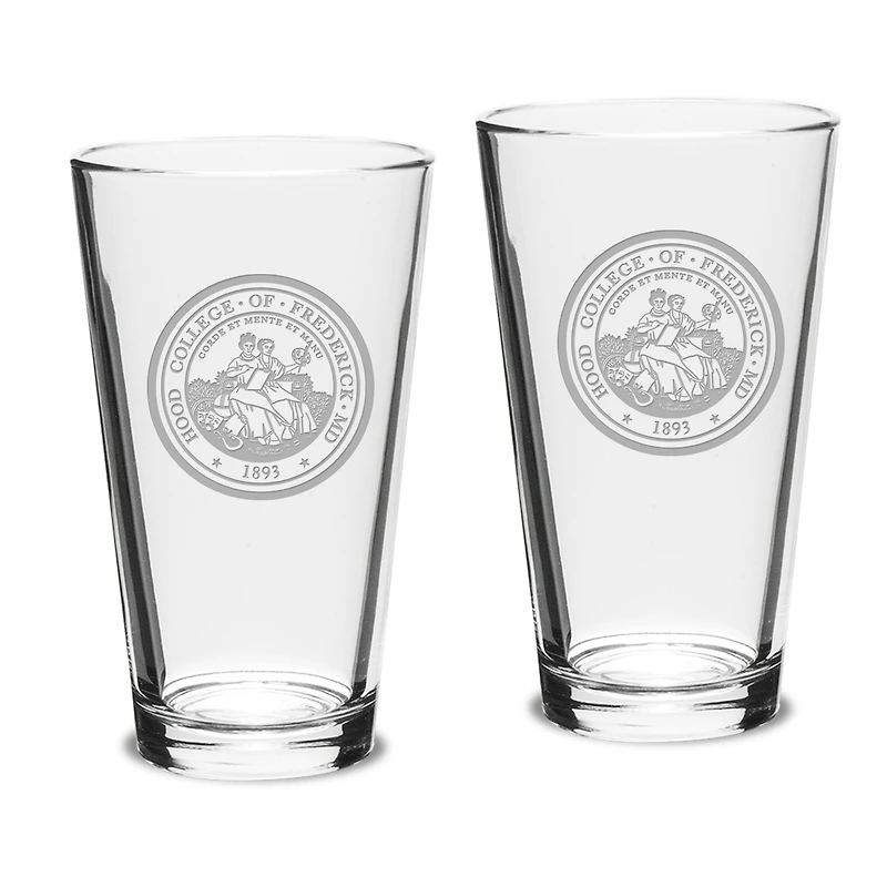 Hood Blazers 16oz. 2-Piece Classic Pub Glass Set
