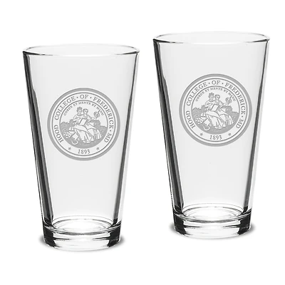 Hood Blazers 16oz. 2-Piece Classic Pub Glass Set