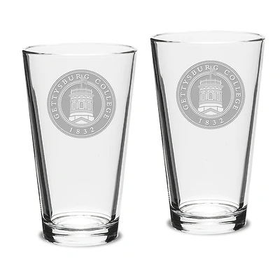 Gettysburg Bullets 16oz. 2-Piece Classic Pub Glass Set