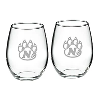 Northwest Missouri State Bearcats 21oz. 2-Piece Stemless Wine Glass Set