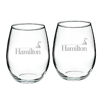 Hamilton Continentals 21oz. 2-Piece Stemless Wine Glass Set
