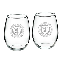 St. Olaf Oles 21oz. 2-Piece Stemless Wine Glass Set