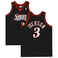 Allen Iverson Black Philadelphia 76ers Autographed 1997-98 Mitchell & Ness Authentic Jersey