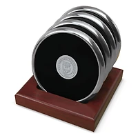 Silver UChicago Maroons 4-Piece Coaster Set