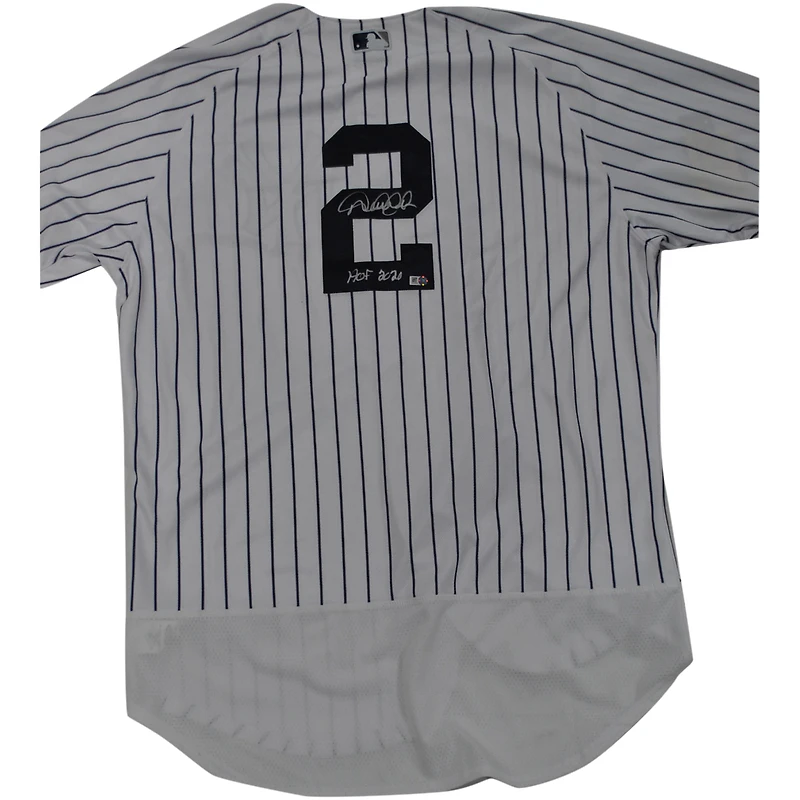 Derek Jeter New York Yankees Autographed Jersey with ''HOF 2020'' Inscription