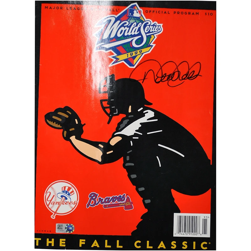 Derek Jeter New York Yankees Autographed 1999 World Series Program