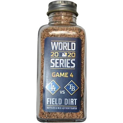 Los Angeles Dodgers vs. Tampa Bay Rays Game-Used Dirt Jar from Game of the 2020 World Series