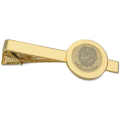 Gold Georgetown Hoyas Logo Tie Bar