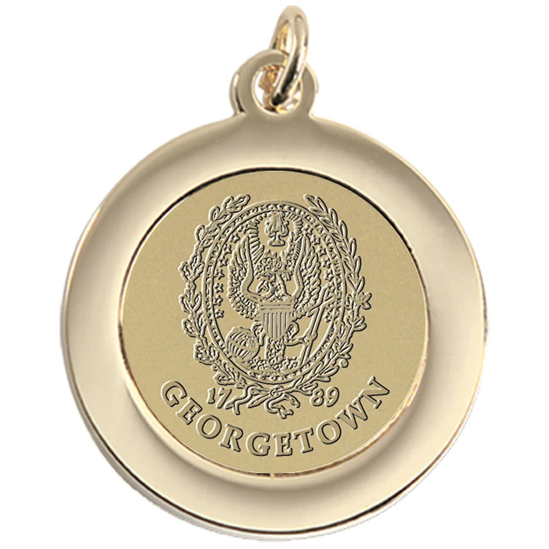 Gold Georgetown Hoyas Pendant