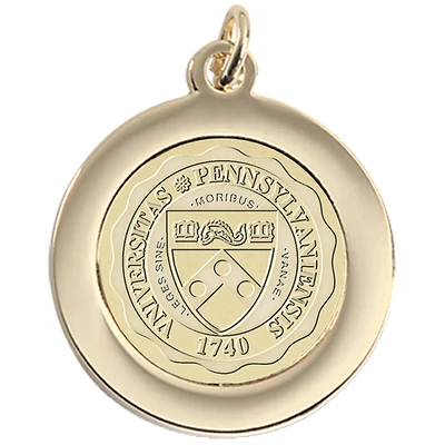 Gold Pennsylvania Quakers Pendant