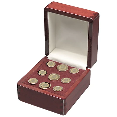 Gold Georgetown Hoyas Nine-Piece Blazer Button Set