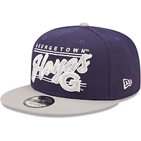 Men's New Era Navy/Gray Georgetown Hoyas Team Script 9FIFTY Snapback Hat