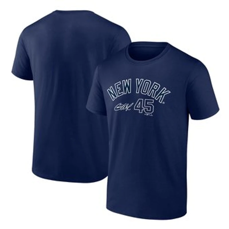 Men's Fanatics Gerrit Cole Navy New York Yankees Player Name & Number T-Shirt