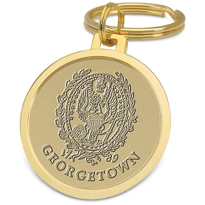 Gold Georgetown Hoyas Split-Wire Key Ring