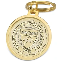 Gold Pennsylvania Quakers Split-Wire Key Ring