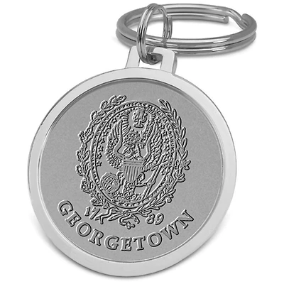 Silver Georgetown Hoyas Split-Wire Key Ring