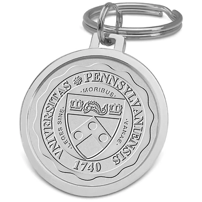 Silver Pennsylvania Quakers Split-Wire Key Ring