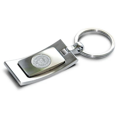 Silver Pennsylvania Quakers Team Logo Curve Key Ring