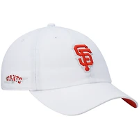 Men's '47 White San Francisco Giants Area Code City Connect Clean Up Adjustable Hat