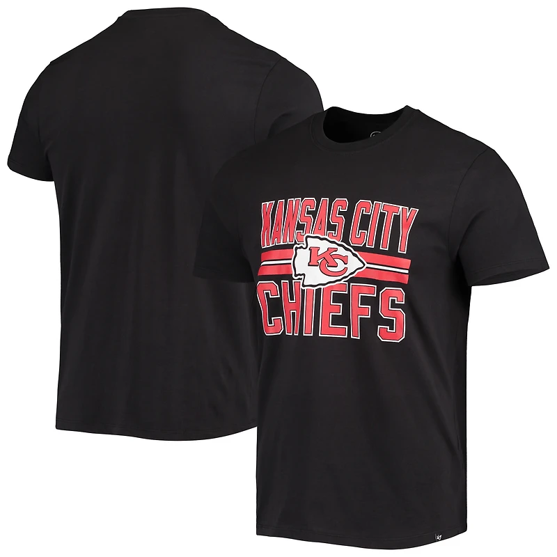 Men's '47 Black Kansas City Chiefs Team Super Rival T-Shirt