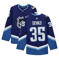 Thatcher Demko Blue Vancouver Canucks Autographed 2022 NHL All-Star Game adidas Authentic Jersey
