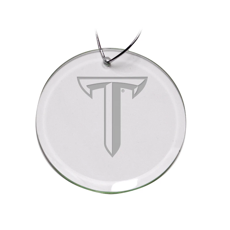 Troy University Trojans 3'' Round Glass Ornament