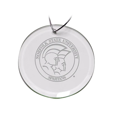 Norfolk State Spartans 3'' Round Glass Ornament