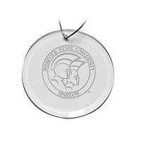 Norfolk State Spartans 3'' Round Glass Ornament