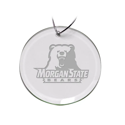 Morgan State Bears 3'' Round Glass Ornament