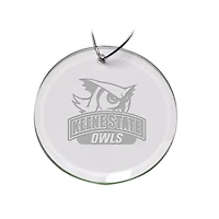 Keene State Owls 3'' Round Glass Ornament