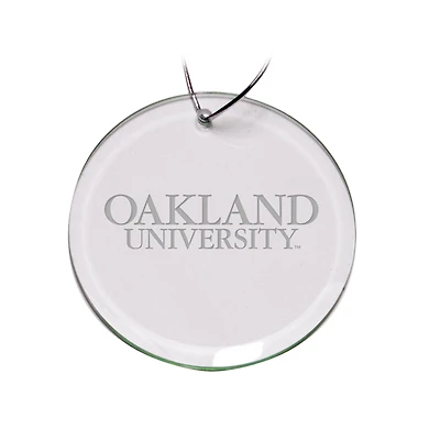 Oakland Golden Grizzlies 3'' Round Glass Ornament