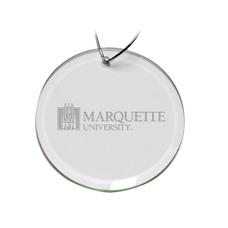 Marquette Golden Eagles 3'' Round Glass Ornament