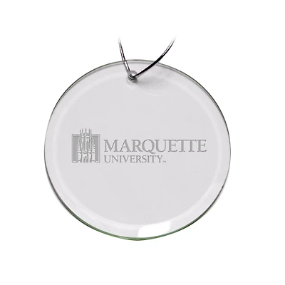 Marquette Golden Eagles 3'' Round Glass Ornament