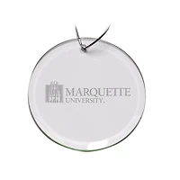 Marquette Golden Eagles 3'' Round Glass Ornament