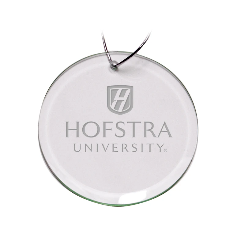 Hofstra University Pride 3'' Round Glass Ornament