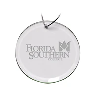 Florida Southern Moccasins 3'' Logo Round Glass Ornament